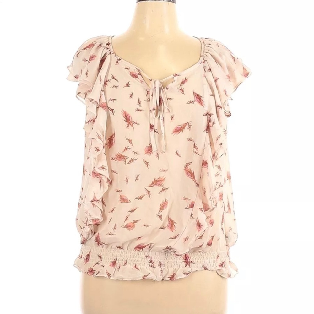 A New Approach Feather Sheer top